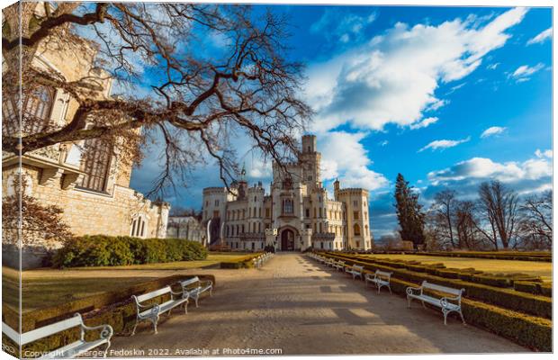 Castle Hluboka nad Vltavou. Czechia. Canvas Print by Sergey Fedoskin