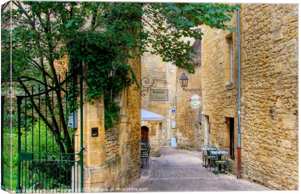 Rustic Charm in Sarlat le Caneda Canvas Print by Roger Mechan