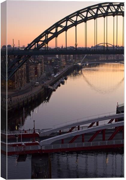 Tyne Bridge at Dawn Canvas Print by Rob Cole