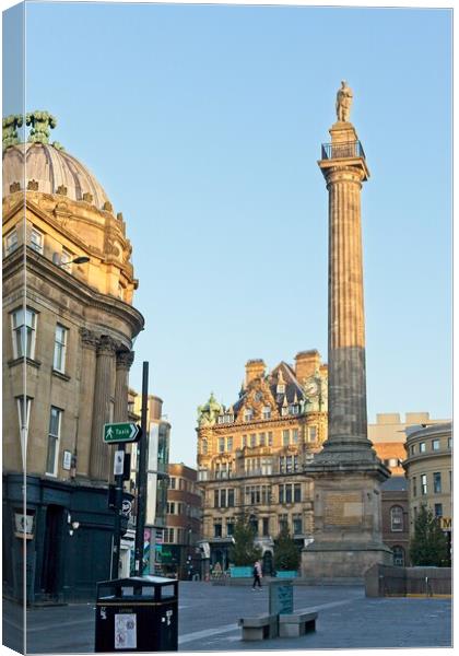 Grey's Monument, Newcastle upon Tyne Canvas Print by Rob Cole