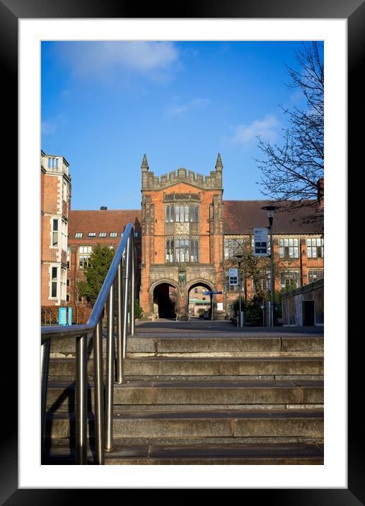 The Arches, Newcastle University Framed Mounted Print by Rob Cole
