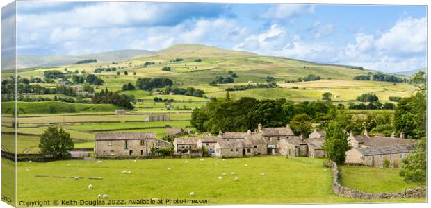 Hardraw, Wensleydale, Yorkshire Dales Canvas Print by Keith Douglas