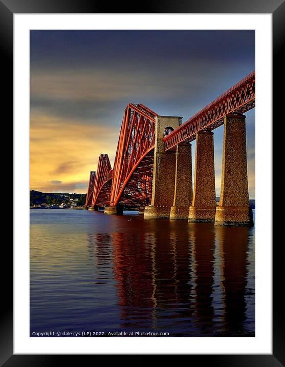 Forth Bridge Framed Mounted Print by dale rys (LP)