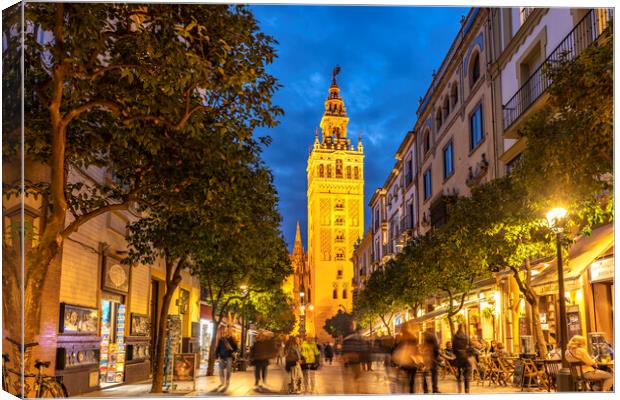 Seville Cathedral Canvas Print by peter schickert