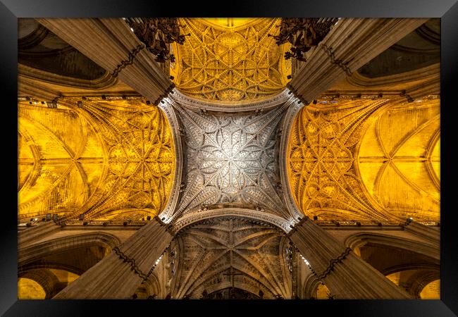 Seville Cathedral  Framed Print by peter schickert