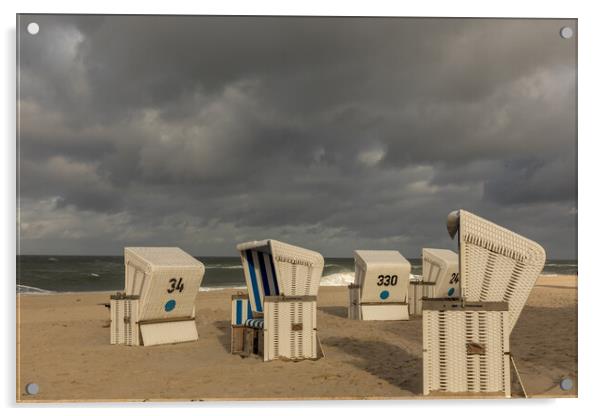 Beachseats Acrylic by Thomas Schaeffer