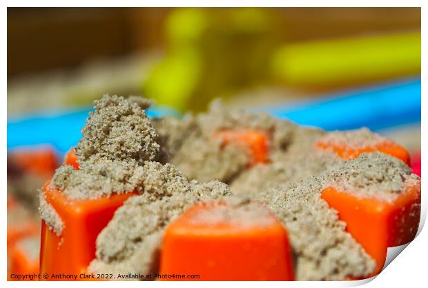 Sand Castles Print by Anthony Clark
