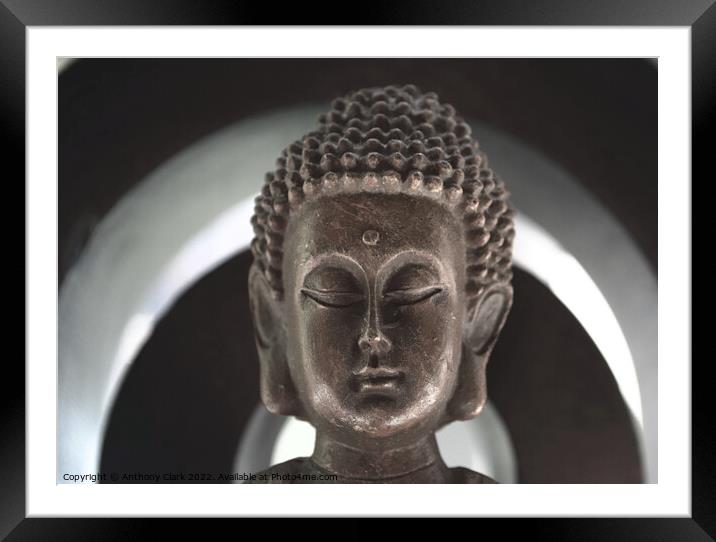 Thai Buddha Framed Mounted Print by Anthony Clark