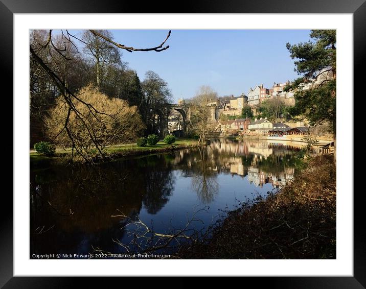 Knaresborough Yorkshire  Framed Mounted Print by Nick Edwards