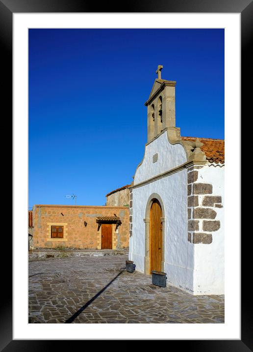 Old church in La Quinta Tenerife Framed Mounted Print by Phil Crean