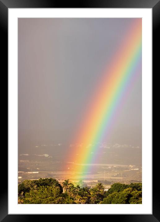 Vivid rainbow  Framed Mounted Print by Phil Crean