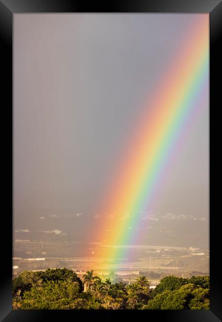Vivid rainbow  Framed Print by Phil Crean