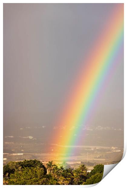 Vivid rainbow  Print by Phil Crean