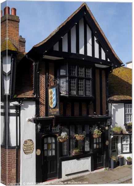 One of the oldest pubs in Hastings Canvas Print by Mark Ward