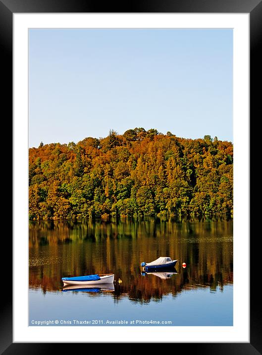 Onset of Autumn Framed Mounted Print by Chris Thaxter