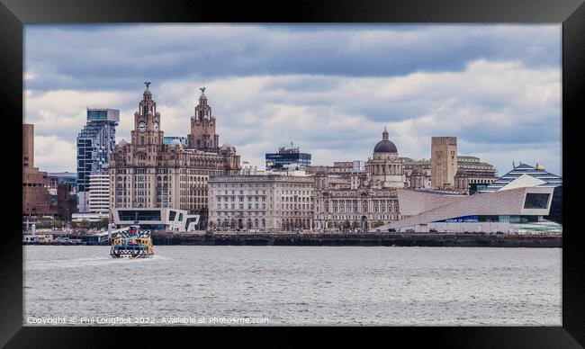 Liverpool Famous Waterfront Framed Print by Phil Longfoot