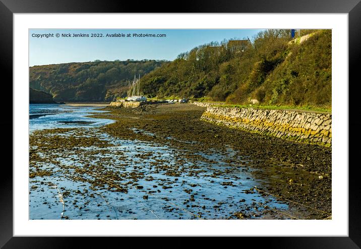 Solva Harbour and Creek Pembrokeshire Coast Framed Mounted Print by Nick Jenkins