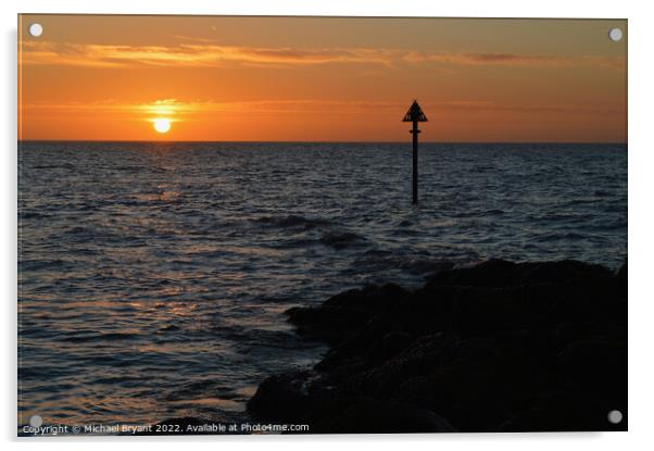 Sunrise on the sunshine coast Acrylic by Michael bryant Tiptopimage