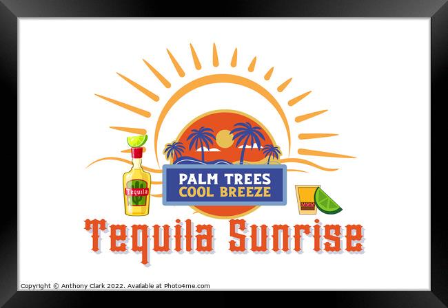 Tequila Sunrise Framed Print by Anthony Clark