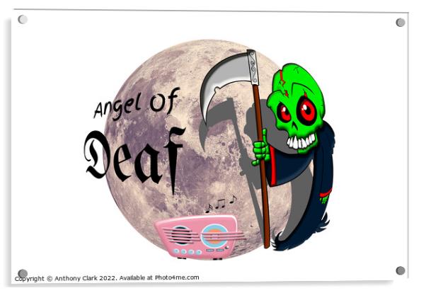 Angel Of Deaf Acrylic by Anthony Clark