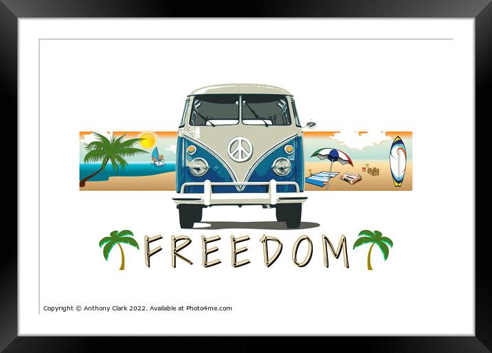 Freedom Framed Mounted Print by Anthony Clark
