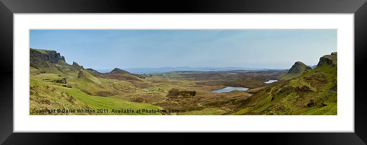 Quiraing Panorama, Skye Framed Mounted Print by Derek Whitton
