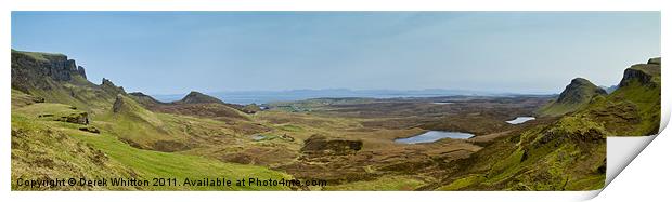 Quiraing Panorama, Skye Print by Derek Whitton