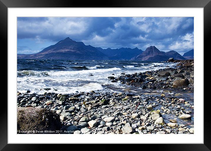 Cuillins from Elgol Framed Mounted Print by Derek Whitton