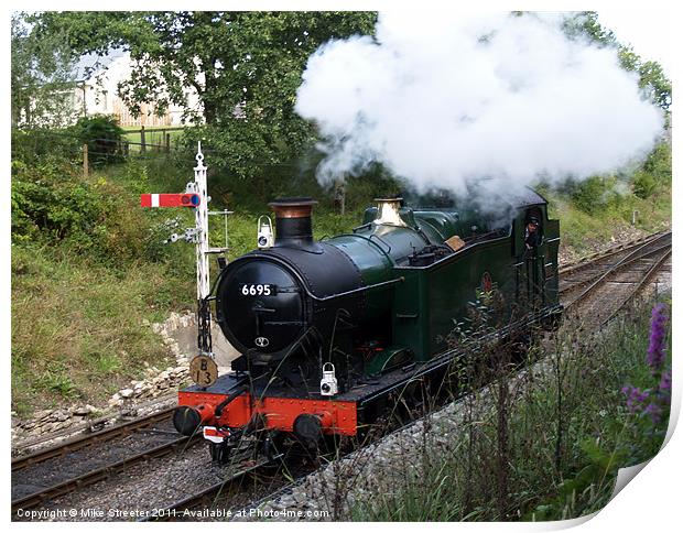 GWR Steam Print by Mike Streeter