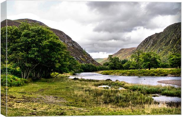 The River Conon, Scottish Highlands Canvas Print by Jacqi Elmslie