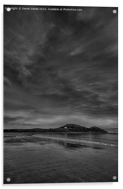 Firemore Sands, Uig, Poolewe (mono) Acrylic by Derek Daniel