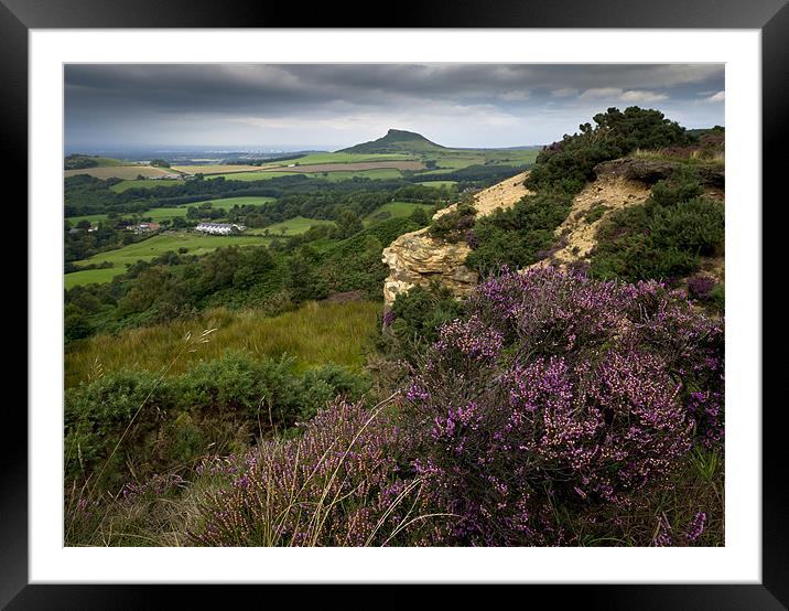 Roseberry Topping from Cockshaw Hill Framed Mounted Print by Gary Eason
