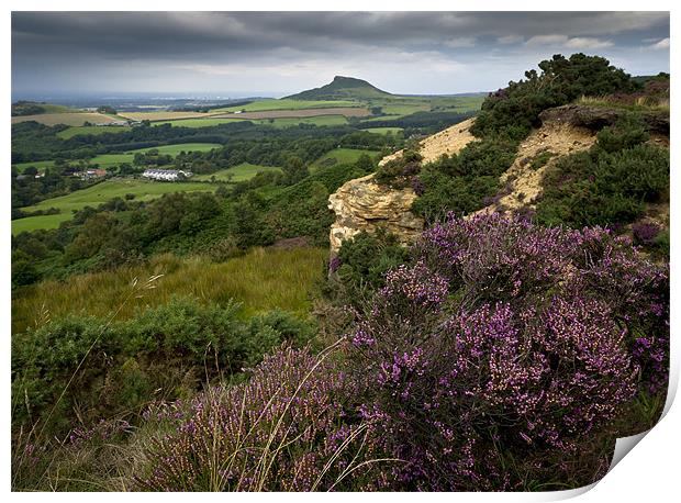 Roseberry Topping from Cockshaw Hill Print by Gary Eason