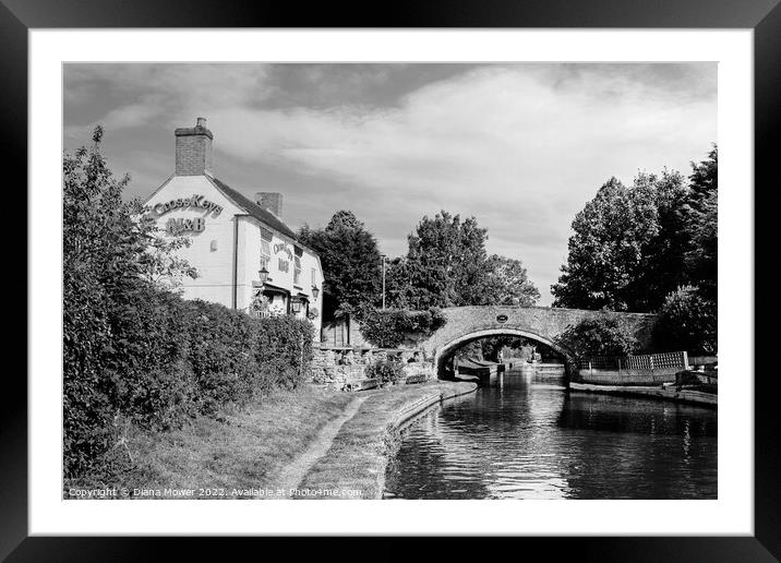 Staffs and Worcester Canal Bridge 84 Framed Mounted Print by Diana Mower