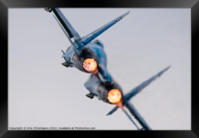 Ukrainian afterburner Framed Print by Kris Christiaens