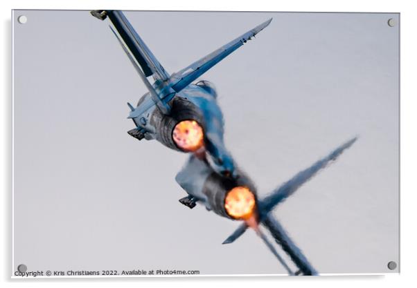 Ukrainian afterburner Acrylic by Kris Christiaens