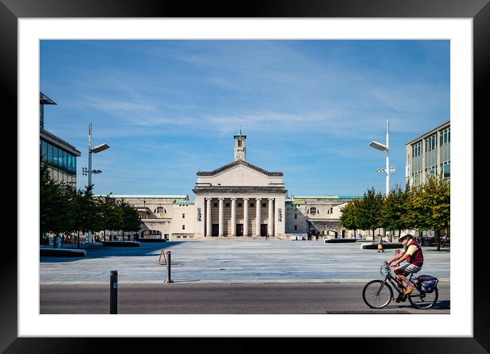 Southampton's Guildhall Square Framed Mounted Print by Gerry Walden LRPS