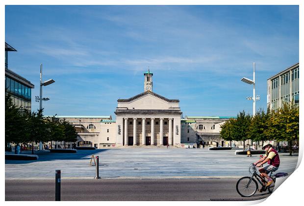 Southampton's Guildhall Square Print by Gerry Walden LRPS