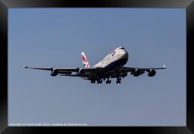 British Airways Boeing 747    Framed Print by David Pyatt