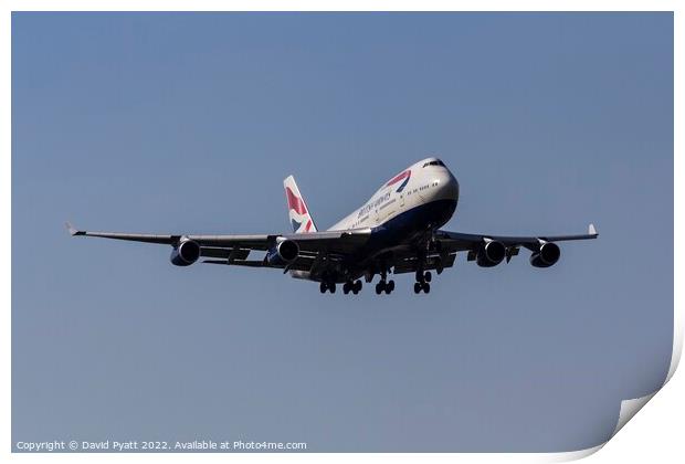 British Airways Boeing 747    Print by David Pyatt