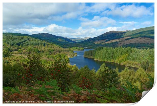 Loch Ard Print by liz christensen