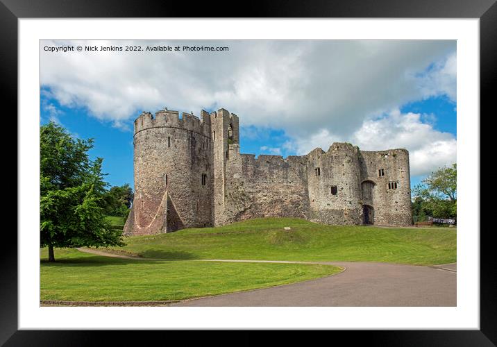 Chepstow Castle Monmouthshire South Wales Framed Mounted Print by Nick Jenkins