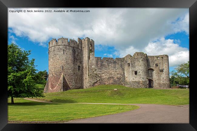Chepstow Castle Monmouthshire South Wales Framed Print by Nick Jenkins