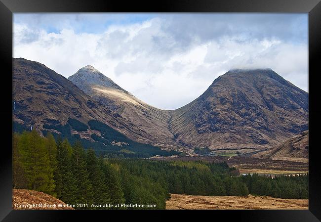 Glen Etive Framed Print by Derek Whitton