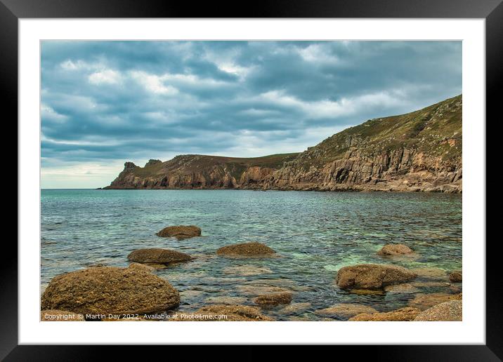 The Majestic Beauty of Cornish Coastline Framed Mounted Print by Martin Day
