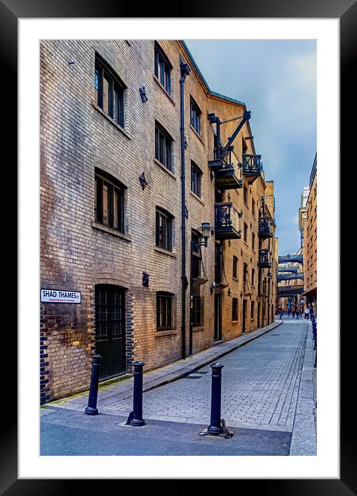 Shad Thames Framed Mounted Print by Joyce Storey