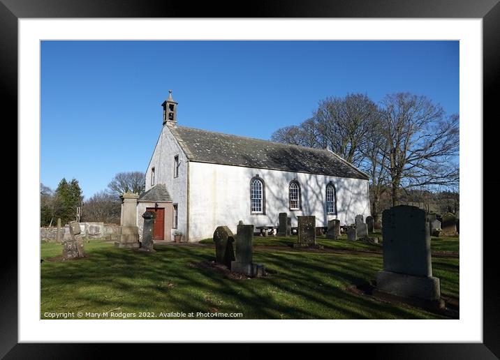Inverarity Parish Church  Framed Mounted Print by Mary M Rodgers