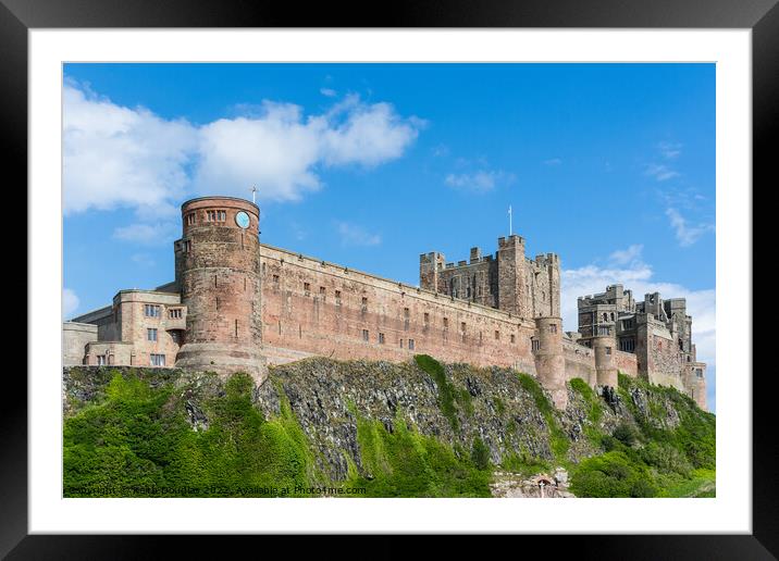 Bamburgh Castle, Northumberland Framed Mounted Print by Keith Douglas