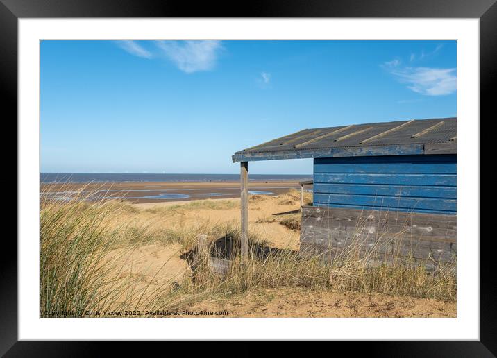 Hunstanton beach hut Framed Mounted Print by Chris Yaxley