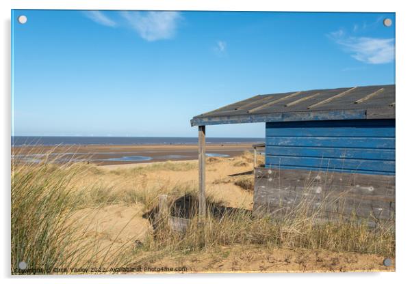 Hunstanton beach hut Acrylic by Chris Yaxley